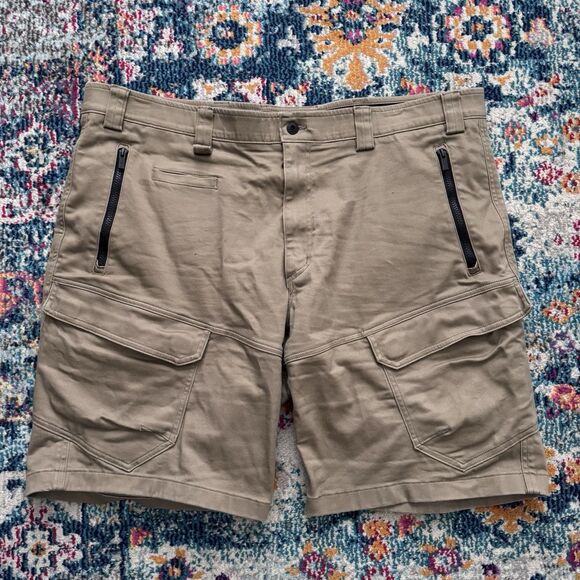 Alaskan Hardgear Cargo Shorts Mens 44 Relaxed Fit Hammer Forged Duluth‎ Stretch - Picture 1 of 6